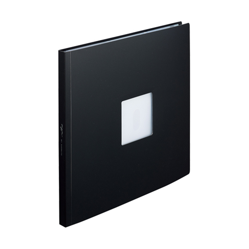 LIHITLAB myfa スクエアフォトコレクションファイル ジェットブラック N3327-24 1冊(ご注文単位1冊)【直送品】