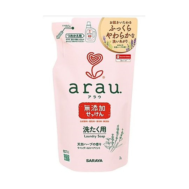 サラヤ アラウ 洗たく用せっけん 詰替 1L  1個(ご注文単位1個)【直送品】