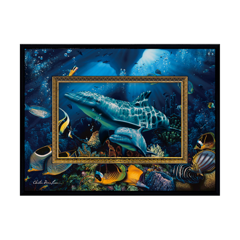 ユーパワー クリスチャン・リース・ラッセン ビッグアート「ミラクル オブ ライフ3(Sサイズ)」 CL-05017 1個(ご注文単位1個)【直送品】