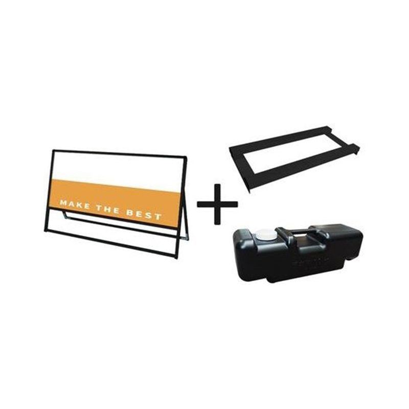 常磐精工 ブラックバリウススタンド看板 アルミ複合板 1200×600片面 ウエイトアーム・水タンクセット BVASKAP-1200X600K-3SET 1個（ご注文単位1個）【直送品】