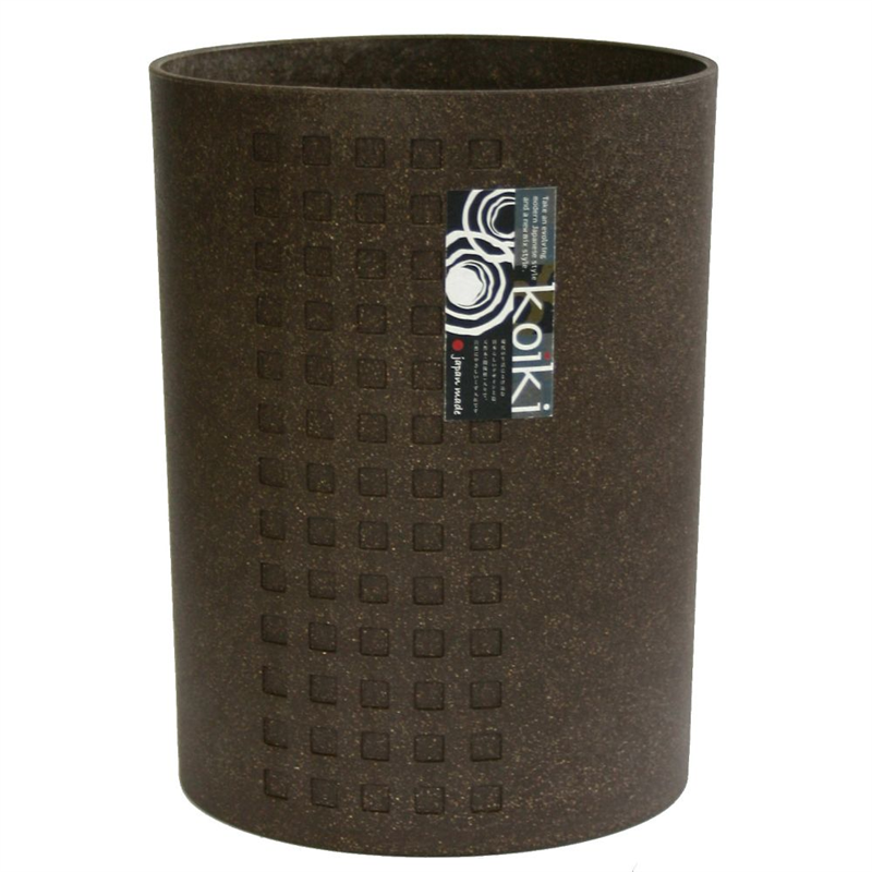 八幡化成 コイキモダン 丸型 小 4.5L ブラウン 1ケース(24個入)  1ケース（ご注文単位1ケース）【直送品】