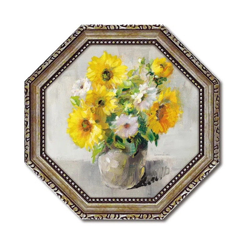 ユーパワー 八角 ミニゲル アートフレーム ダンフイ ナイ｢サンフラワー スティル1｣ DN-02569 1個（ご注文単位1個）【直送品】
