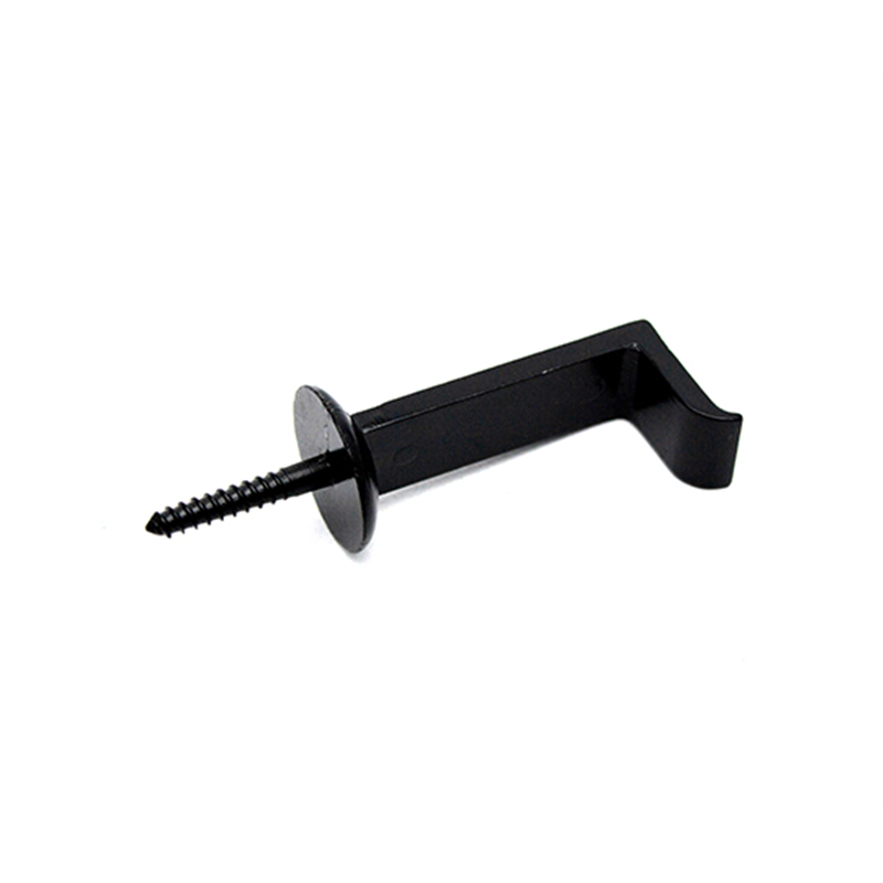 山口安製作所 額用木部受金具 ネジ足昭和折釘 黒 40mm 2個入 Y-7103-2 1セット(ご注文単位1セット)【直送品】