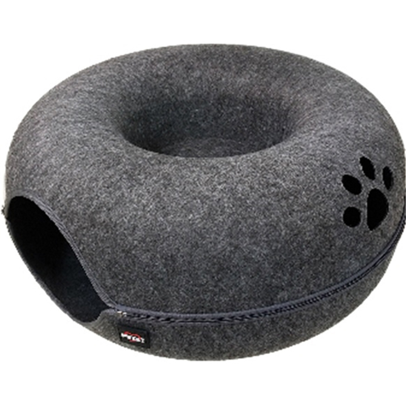 ペットアイ まるでマカロンぐるぐるベッド チャコール  1個（ご注文単位1個）【直送品】