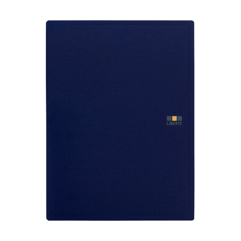 ライオン事務器 クリアーブック<リベルテ> ブルー CR-102L B 1冊(ご注文単位1冊)【直送品】