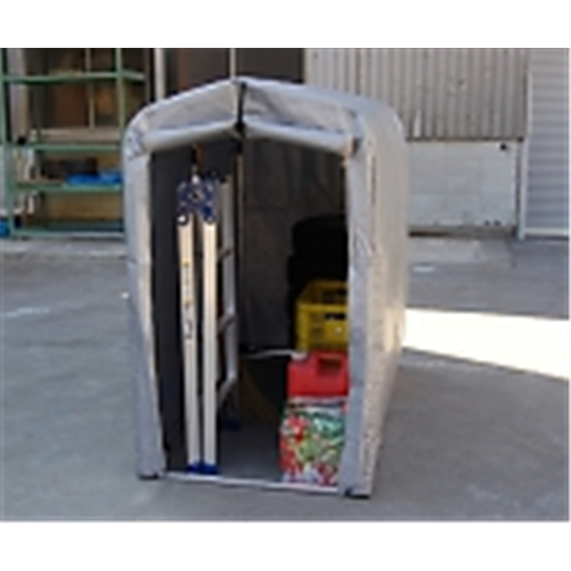 アルミス アルミフレームサイクルハウス 94×179×156cm 2S-SV 1個(ご注文単位1個)【直送品】