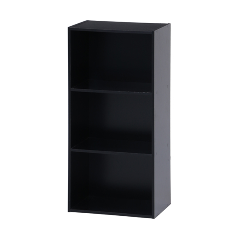 不二貿易 カラーボックス 3段 HP943 ブラック 1セット(2個入) 96775 1セット（ご注文単位1セット）【直送品】