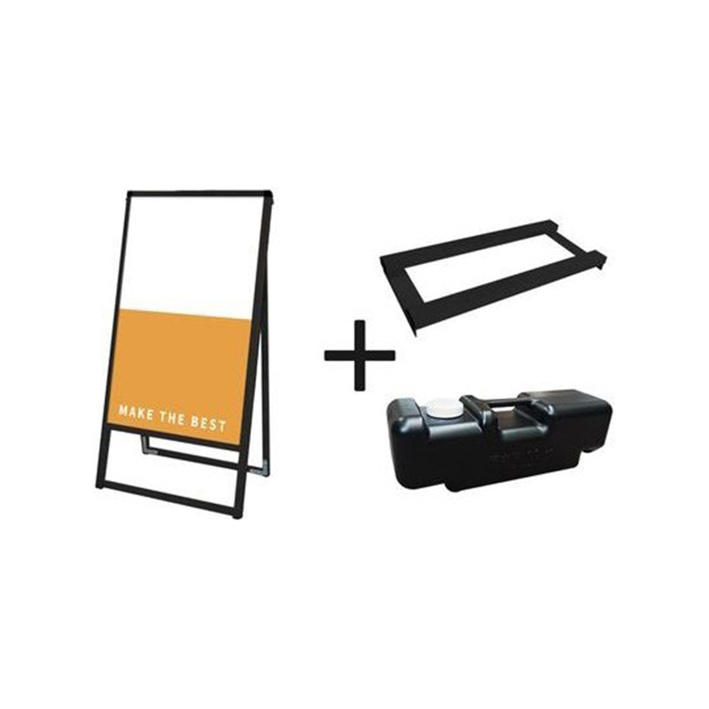 常磐精工 ブラックバリウススタンド看板 アルミ複合板 450×900片面 ウエイトアーム・水タンクセット BVASKAP-450X900K-3SET 1個（ご注文単位1個）【直送品】