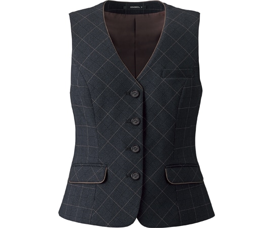 ボンマックス ベスト AV1285 グレイ×ピンク 17号  1枚（ご注文単位1枚）【直送品】