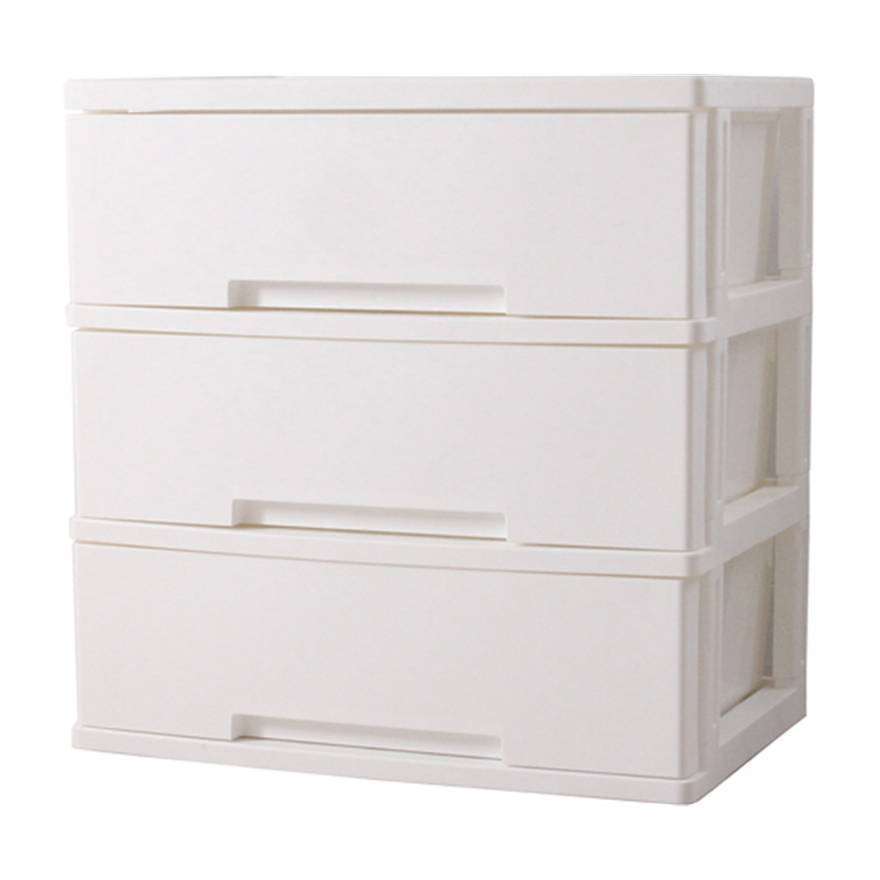 グリーンパル 二ューライフワイド収納BOX 3段 ホワイト  1個（ご注文単位1個）【直送品】