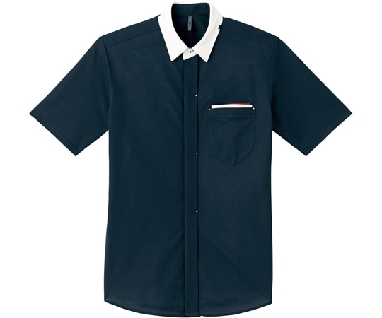 カーシーカシマ CAREAN 半袖ニットシャツ ネイビー 3L CSY152 1枚（ご注文単位1枚）【直送品】