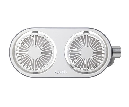 山善(YAMAZEN) FUWARI ツインファン 卓上扇風機 YTT-C50(LW) 1個(ご注文単位1個)【直送品】