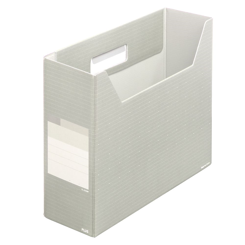 プラス ボックスファイル レギュラー シルバーグレー FL-023BF 1冊(ご注文単位1冊)【直送品】