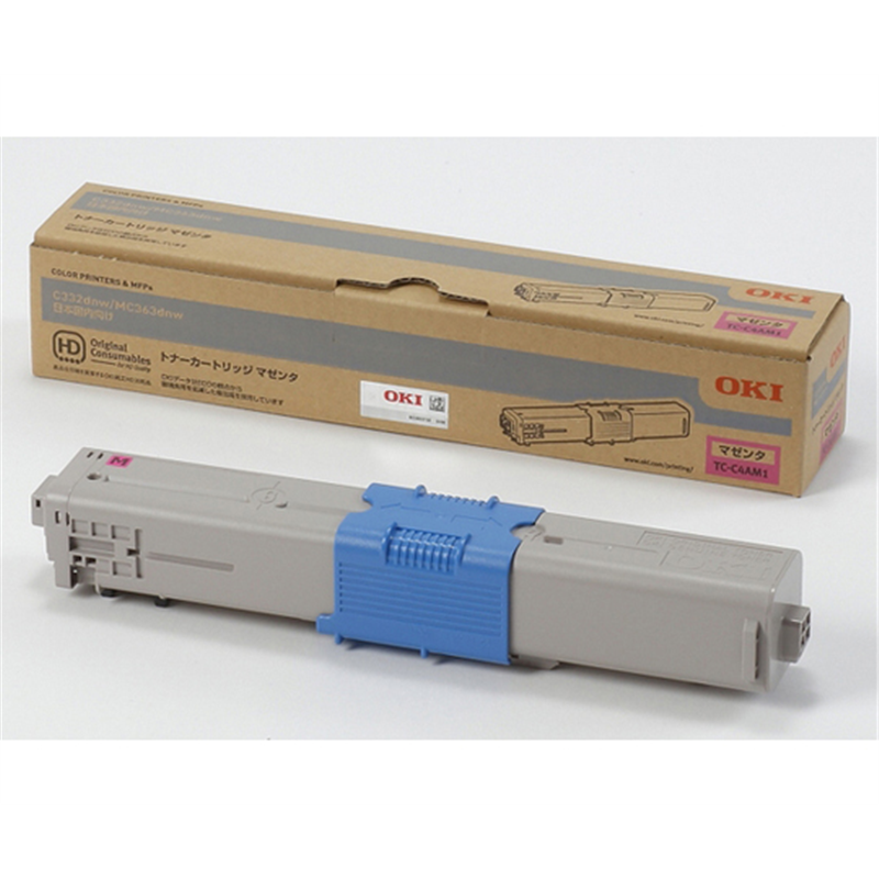 OKI トナーカートリッジ マゼンタ(MC363dnw/C332dnw) TC-C4AM1 1個(ご注文単位1個)【直送品】