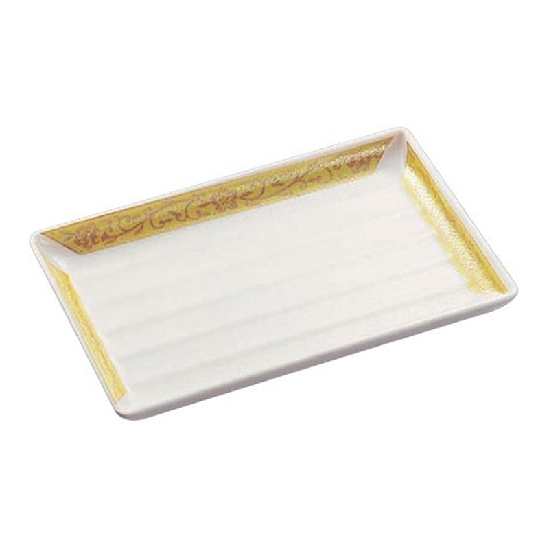 Daiwa 焼物皿 小 金彩唐草(きんさいからくさ) YD-34-GKA 1個(ご注文単位1個)【直送品】