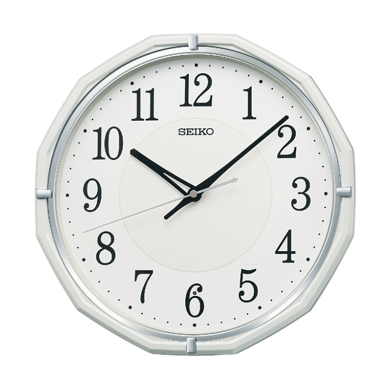 セイコー 電波掛時計 305×305×47mm 白 KX274W 1個(ご注文単位1個)【直送品】