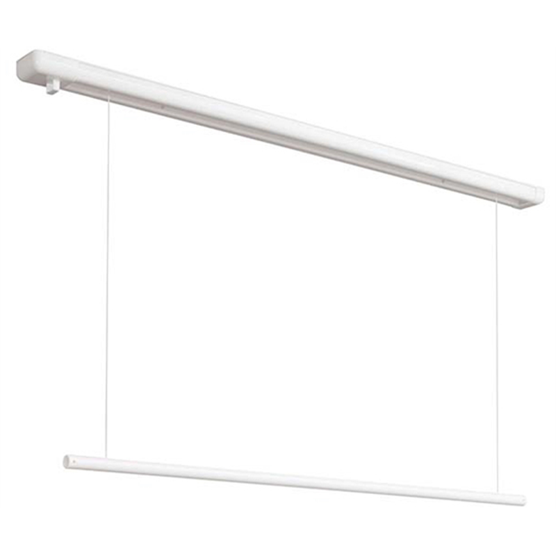 川口技研 ホスクリーン 天井付け室内物干し金物 昇降式 ホワイト URM-S-W 1台（ご注文単位1台）【直送品】