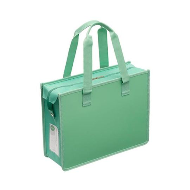 サクラクレパス 275x355x110mm オフィス用トートバッグ(グリーングレイ) EA927AS-21A 1個(ご注文単位1個)【直送品】