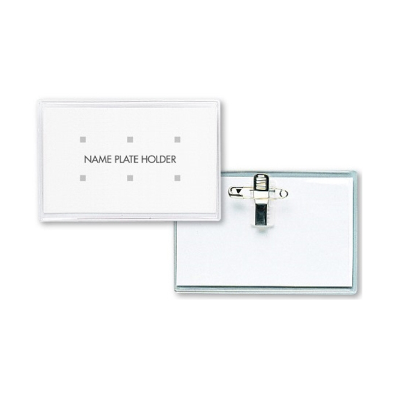 オープン工業 ソフト名札 名刺サイズ 両用クリップ 50枚 N-4 1袋(ご注文単位1袋)【直送品】