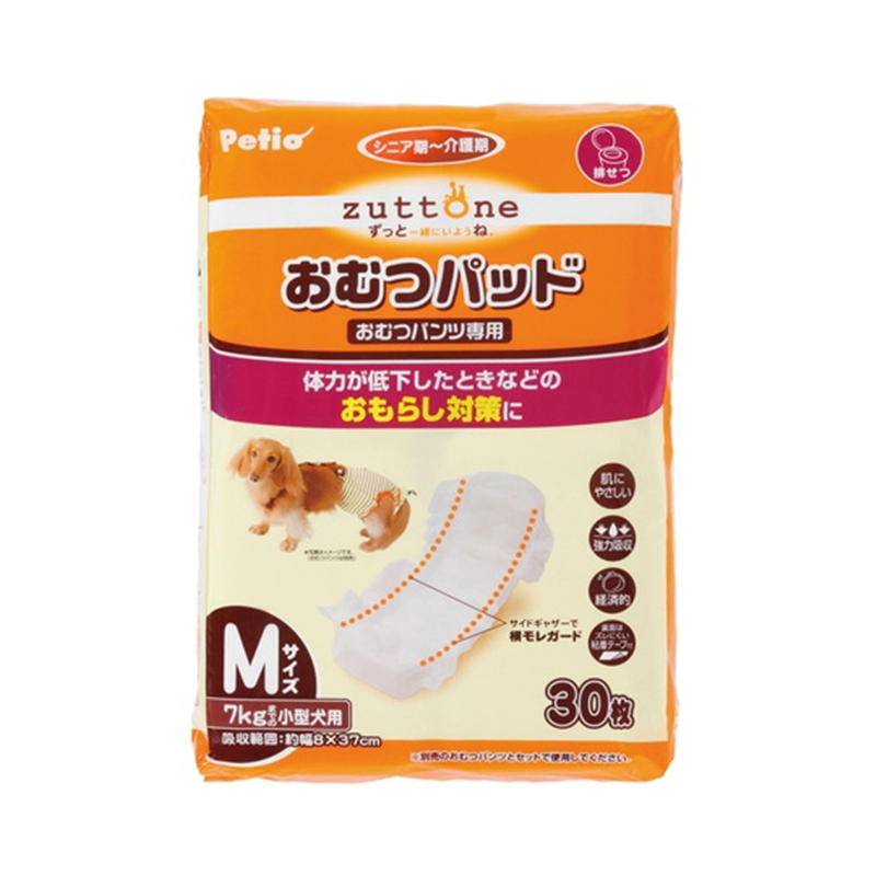 ペティオ 老犬介護用オムツパッドK M 30枚 W23641 1個（ご注文単位1個）【直送品】