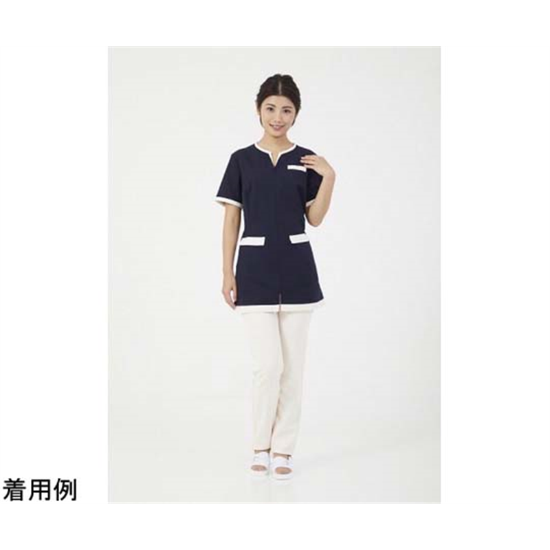 CML Veriella チュニックN ネイビー×クリーム(LL) T100533 1着（ご注文単位1着）【直送品】