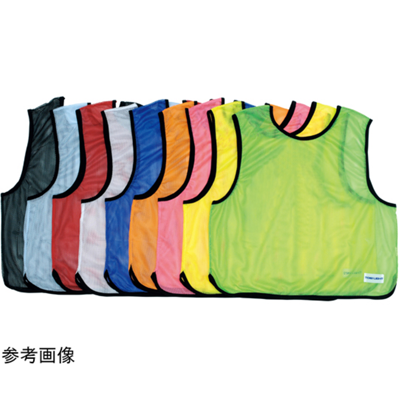 トーエイライト メッシュベスト無地 青 B3084B 1枚（ご注文単位1枚）【直送品】