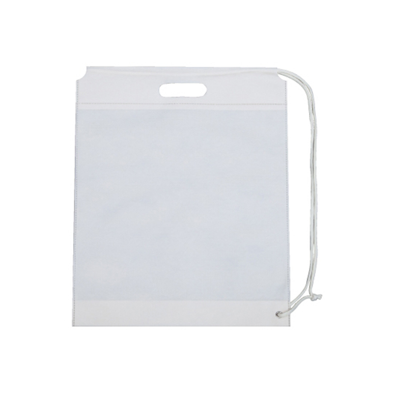 三和 不織布ショルダーバッグ ホワイト 1ケース(500枚入) SW4049-1 1ケース（ご注文単位1ケース）【直送品】