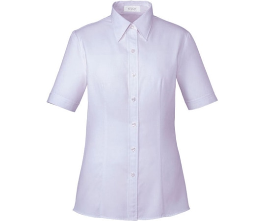 カーシーカシマ ENJOY 半袖シャツ LIGHT SHADOW PIQUE ラベンダー 7号 ESB660 1枚（ご注文単位1枚）【直送品】