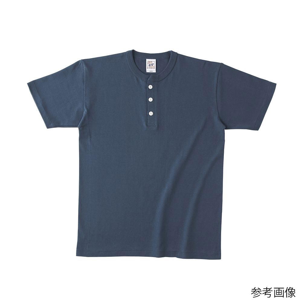 フェリック オープンエンド マックスウェイト ヘンリーネックTシャツ デニム XL OE1120-DNM-XL 1枚（ご注文単位1枚）【直送品】