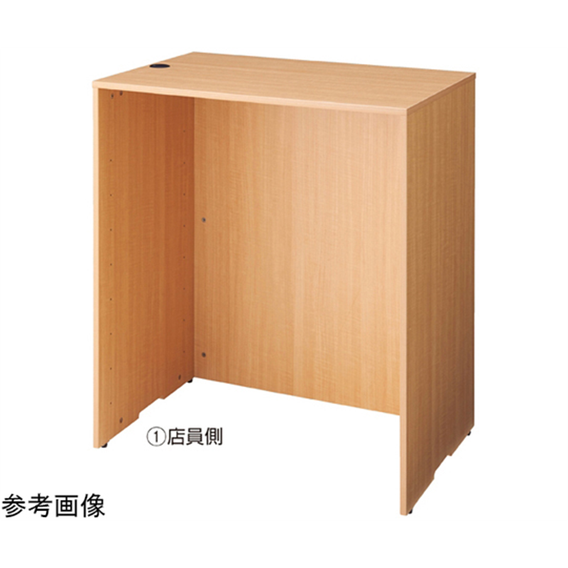 アズワン 木製ハイカウンター H100cm W120cm エクリュ 61-427-43-1 1台（ご注文単位1台）【直送品】