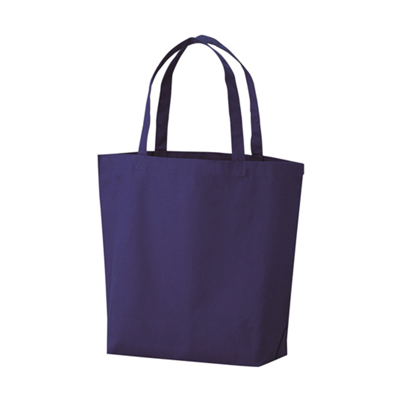 丸玉工業 厚手コットンバッグ トートL(ネイビー)100枚入  1ケース(ご注文単位1ケース)【直送品】