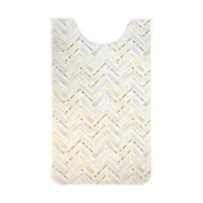 三愛繊維 拭けるマットシリーズ モザイクタイル トイレマット 600×1000mm(ロング)  1個(ご注文単位1個)【直送品】