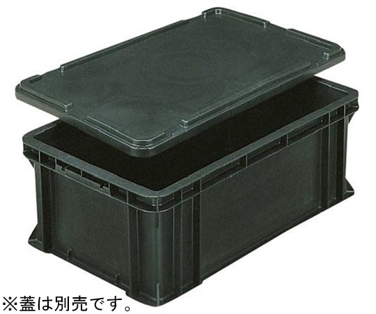 岐阜プラスチック工業 導電性コンテナー 外寸(mm):624×373×224 内寸(mm):572×330×219 RB-41 1個 (ご注文単位1個)【直送品】