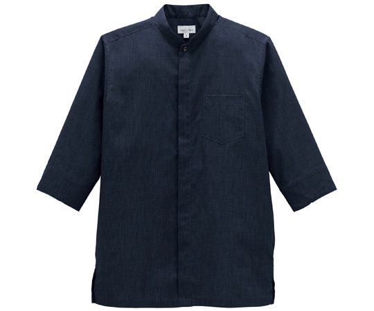 ボンマックス スタンドカラー和シャツ ネイビー S FB4573U 1枚（ご注文単位1枚）【直送品】