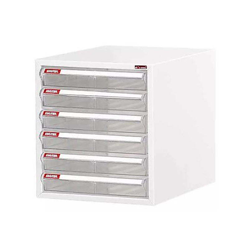 アズワン 264x343x287mm/6段レターケース(スチール) EA954JA-14 1個(ご注文単位1個)【直送品】