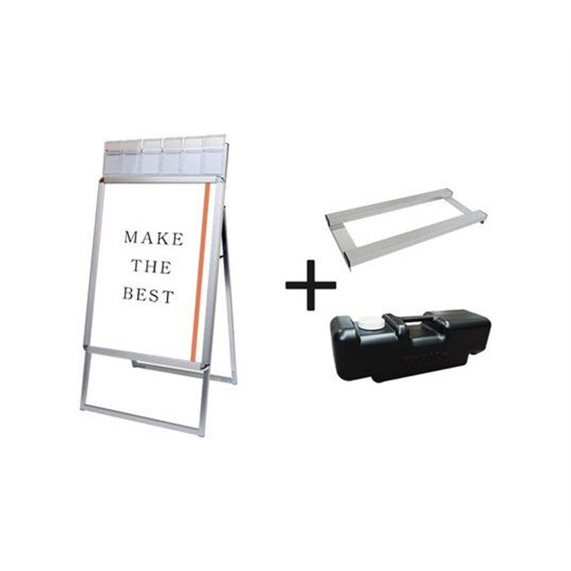 常磐精工 ポスターグリップスタンド看板パンフレットケース付(屋外用) B1片面シルバー ウエイトアーム・水タンクセット PGSKP-B1KS-G-3SET 1個（ご注文単位1個）【直送品】