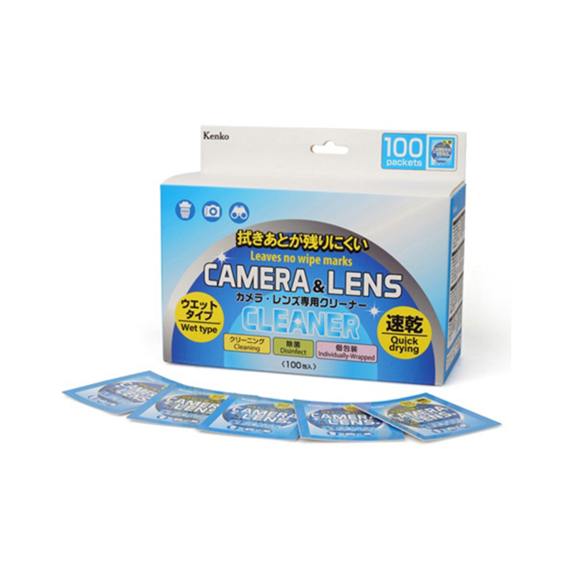 ケンコー・トキナー カメラ・レンズ専用クリーナー ウエットタイプ 100包入 KCA-WIPE-100P 1個（ご注文単位1個）【直送品】
