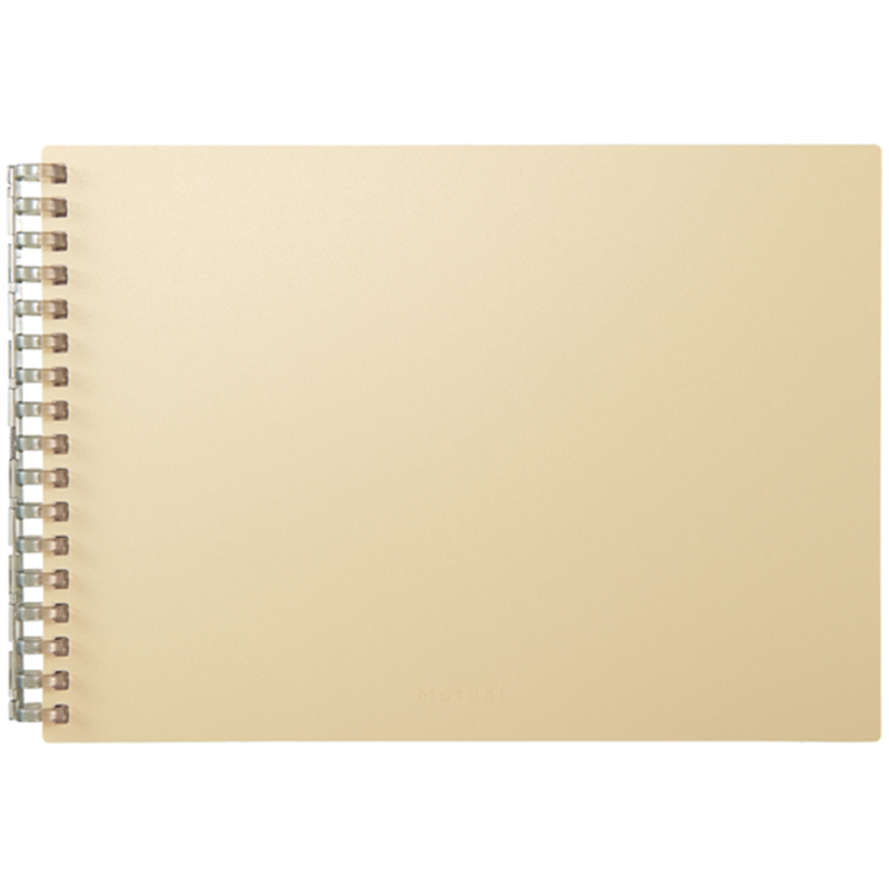 LIHITLAB Mutual オープンリングノート A5 マットイエロー N2675-5 1冊(ご注文単位1冊)【直送品】
