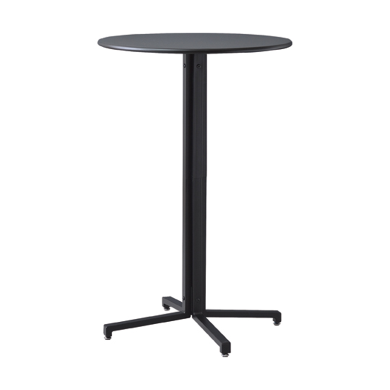 東谷 ハイテーブル サークル ブラック PT-332BK 1個（ご注文単位1個）【直送品】