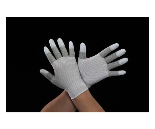 エスコ [S] 手袋(制電･ナイロン、ポリエステル指先コーティング) EA354GC-6 1双 (ご注文単位1双)【直送品】