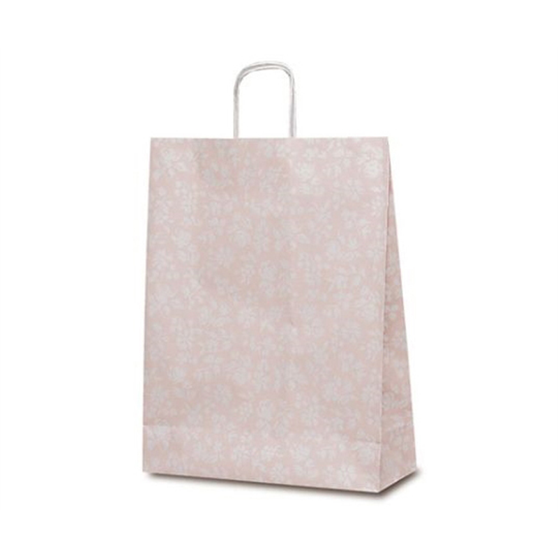 ベルベ 紙袋 自動紐手提袋 T-12 カレン(ピンク) 200枚 1441 1ケース（ご注文単位1ケース）【直送品】