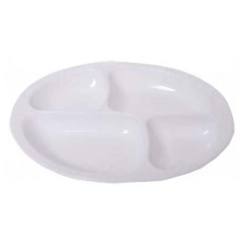 九州セラミック工業 ユーディーエッグ仕切皿 ピュアホワイト 74270-PW 1枚（ご注文単位1枚）【直送品】