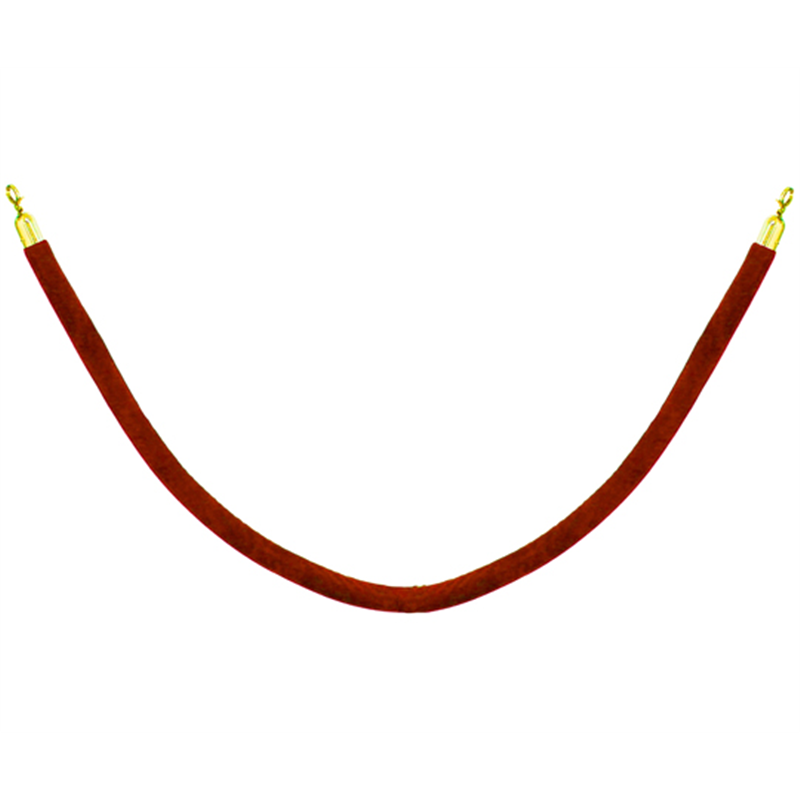 大和産業 ロープパーテーション用ベルベットロープ 金×赤 R1-11-RD 1本(ご注文単位1本)【直送品】