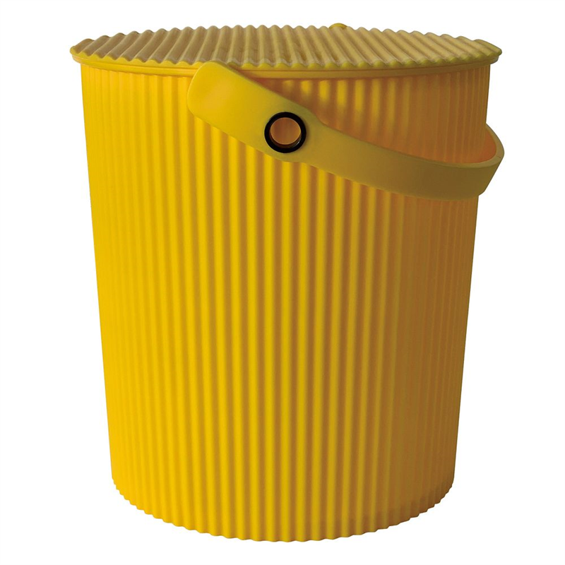 八幡化成 カラーバケット102(フタ付き)イエロー 20L 1ケース(16個入)  1ケース（ご注文単位1ケース）【直送品】