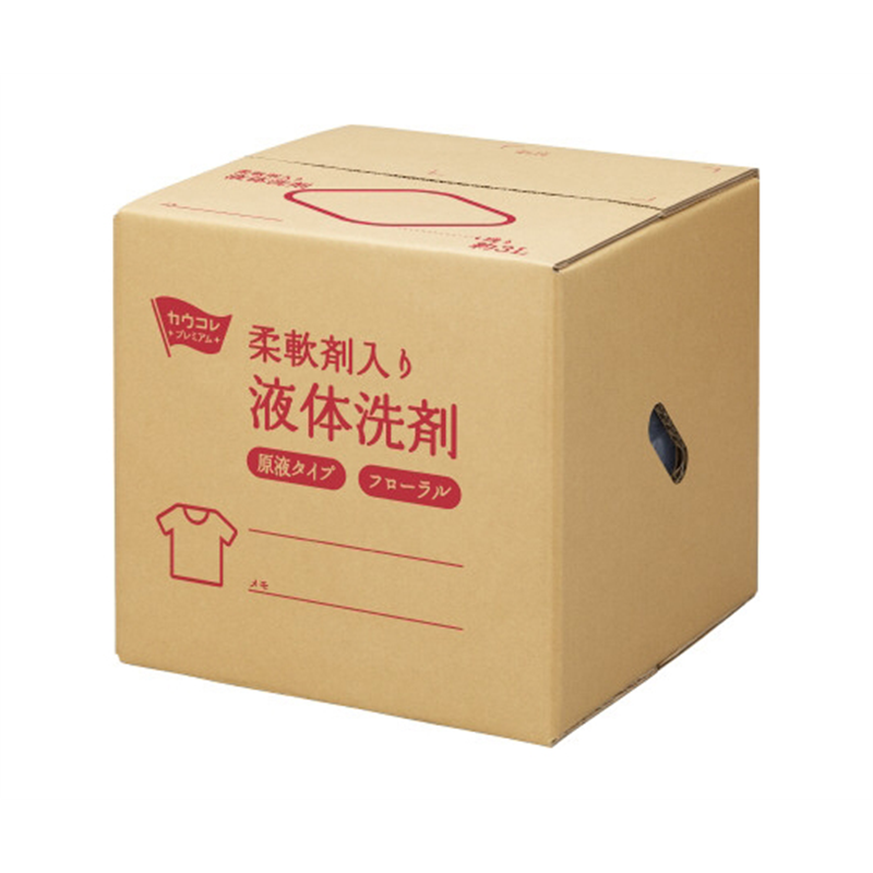 熊野油脂 管理しやすい業務用液体洗剤 柔軟剤入り 18LF 7019-9635 1箱(ご注文単位1箱)【直送品】