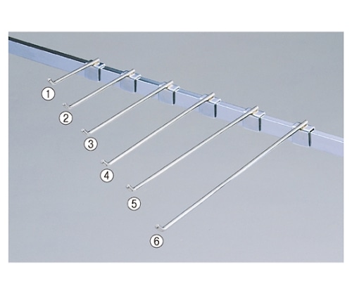アズワン 【10本】角バー用 フックハンガー L25cm 61-423-55-5 1セット（ご注文単位1セット）【直送品】