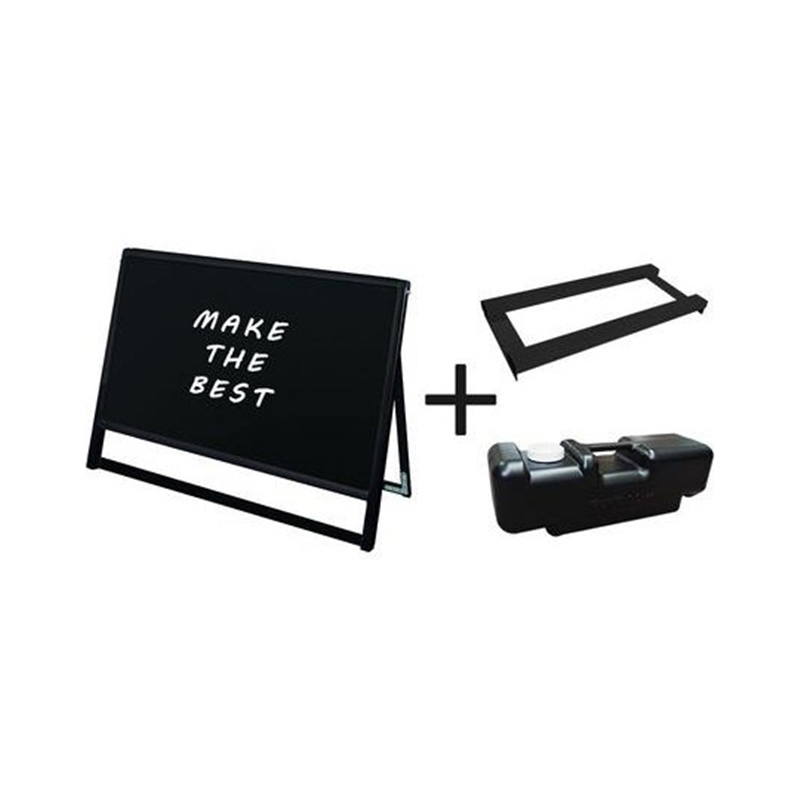 常磐精工 ブラックバリウススタンド看板 ブラックボード B1横ロウ片面 ウエイトアーム・水タンクセット BVASKBB-B1YLK-3SET 1個（ご注文単位1個）【直送品】