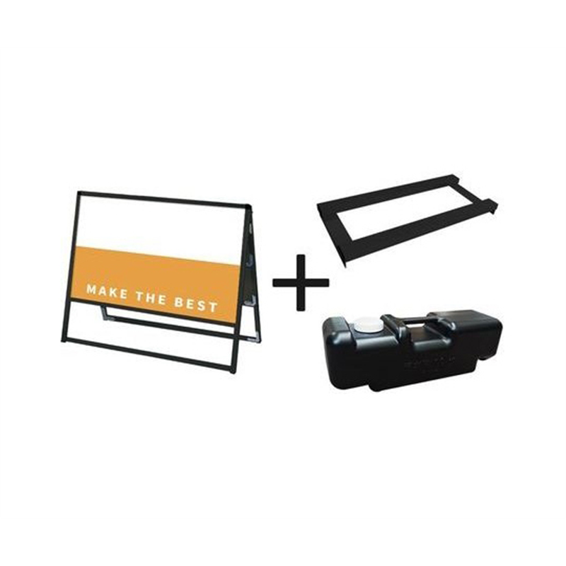 常磐精工 ブラックバリウススタンド看板 アルミ複合板 900×600両面 ウエイトアーム・水タンクセット BVASKAP-900X600R-3SET 1個（ご注文単位1個）【直送品】