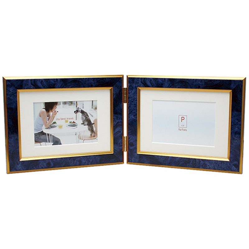 万丈 ペアフレーム 2LW クラシック ヨコ ブルー PF-2LWY-CB 1個(ご注文単位1個)【直送品】