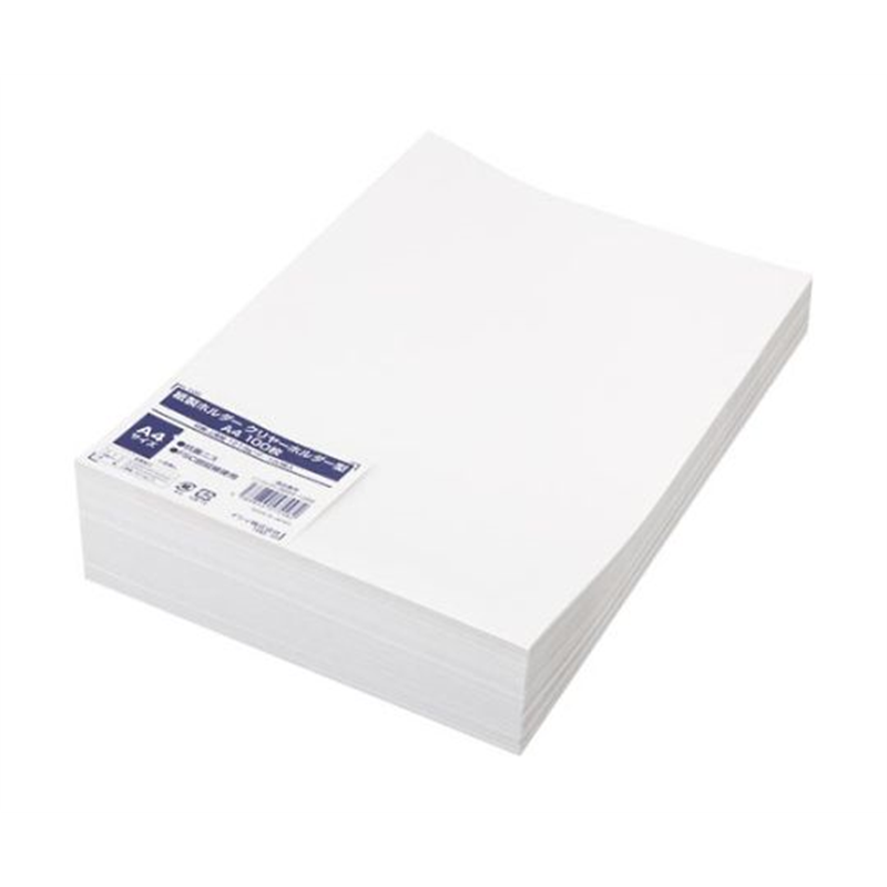 紙製ホルダー クリヤーホルダー型A4窓無 100枚 MU102104 1パック(ご注文単位1パック)【直送品】